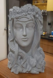 Elegant Roman Lady With Flower Veil  Face Planters for Garden Decor-PPAD001S
