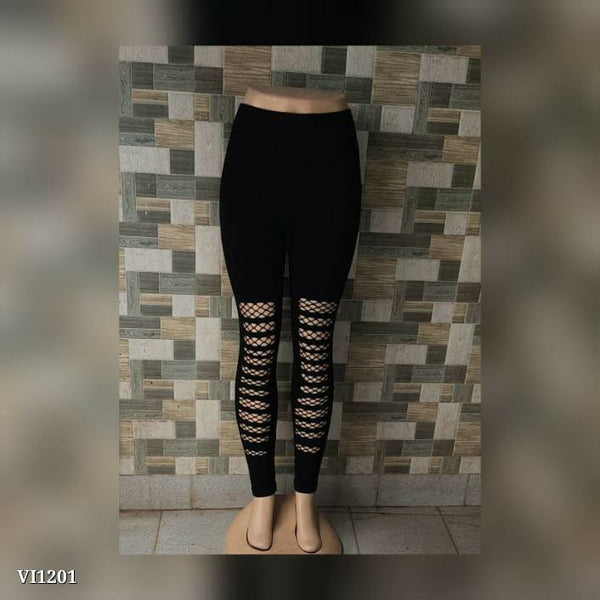 Beautiful new arrival net cut black leggings -SHIKHA001BL – www