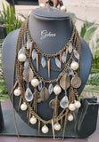 GYPSY GIRL, STYLISH BRASS NECKLACE SET FOR WOMEN -SKDGG001