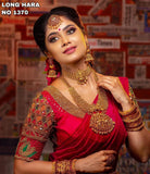 PEACOCK HARA,PREMIUM ANTIQUE MATTE GOLD FINISH LONG NECKLACE FOR WOMEN-SAYDNS001P