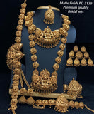 MEENAKSHI,PREMIUM QUALITY MATTE GOLD FINISH BRIDAL JEWELLERY SET FOR WOMEN-SAYDBJSS001M