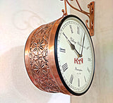 ANTIQUE COPPER FINISH RAILWAY STATION CLOCK-SKDBFC001
