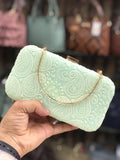 THE CHIKANKARI LUCKNOWI CLUTCH BAG FOR WOMEN -PANIPCW001