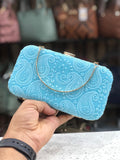 THE CHIKANKARI LUCKNOWI CLUTCH BAG FOR WOMEN -PANIPCW001