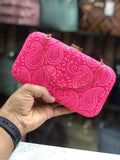 THE CHIKANKARI LUCKNOWI CLUTCH BAG FOR WOMEN -PANIPCW001