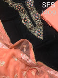 SFS EXCLUSIVE1209 , JAIPURI COTTON HANDWORK SALWAR SUIT MATERIAL FOR WOMEN-OBSSW001