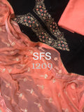 SFS EXCLUSIVE1209 , JAIPURI COTTON HANDWORK SALWAR SUIT MATERIAL FOR WOMEN-OBSSW001