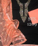 SFS EXCLUSIVE1209 , JAIPURI COTTON HANDWORK SALWAR SUIT MATERIAL FOR WOMEN-OBSSW001