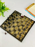 Collectible Premium Metal Brass Made Chess Board Game Set with 100% Brass Pieces,Brass Antique Showpiece Decorative Gift Item-PPBCB001