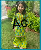 CUTE COTTON KURTI SHARARA FOR GIRLS-PANKKS001