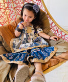 PANKURI, GIRLS ANARKALI KURTA SHARARA SET -PANKAKS001