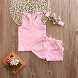 Pink Cute Birthday babe set for baby girls including headband -PANKBGS001