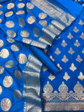 Beautiful Pure Banarasi Silk Zari Weaving Suit with Banarasi Silk Duppatta-MADHUSS001