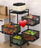 Rotational Square Caddy Organizer for Kitchen-PANIOK001