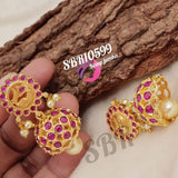 BHAVANA, GOLD FINISH BALL KEMP JUMKA FOR WOMEN-SAYDJ001B