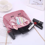 Cute Girls Unicorn Handbag Children Rainbow Color Crossbody Purses And Handbags Princess Girl Cartoon Party Shoulder Bags-PANIUB001