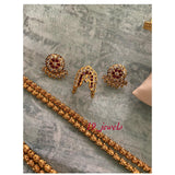 SHRI SHYLAJA, GOLD FINISH NECKLACE COMBO  FOR WOMEN-ARTNS001