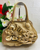 New Designer Stylish Diamond Flower Wedding Hand Bags for Women-TWINHB001