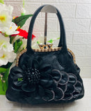 New Designer Stylish Diamond Flower Wedding Hand Bags for Women-TWINHB001