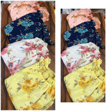 TRENDY FANCY CHIFFON FLORAL DRESS FOR GIRLS-KAWD001