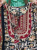 Premium Cotton Kalamkari Print Anarkali Kurti & Gota work on Yoke paired with cotton pant-MOEKS001