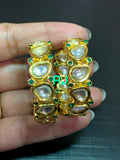 ROYAL GOLD PLATED KUNDAN BALI EARRINGS FOR WOMEN-MYCHOKB001