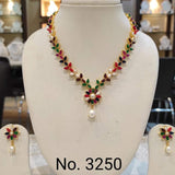ANAGA, NAVRATAN NECKLACE SET FOR WOMEN-GANNNNS001A