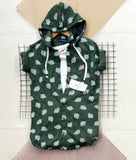 COTTON HOODIE SHIRTS WITH REMOVABLE HOOD FOR MEN-KINGF001