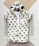 COTTON HOODIE SHIRTS WITH REMOVABLE HOOD FOR MEN-KINGF001