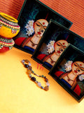 THE MOGRA LADY , SET OF 3 BEAUTIFUL TRAYS -PALT001