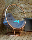 MH PRESENTS METAL DESIGNER  CHAIR FOR GARDEN OR LONGUE-PUNEC001