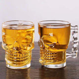SET OF 2 , SKULL DESIGN BEER GLASSES-SKDSB001