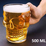 SET OF 2 , SKULL DESIGN BEER GLASSES-SKDSB001