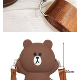 Silicon Panda/ Brown Bear silicon sling bag-SKDPB001