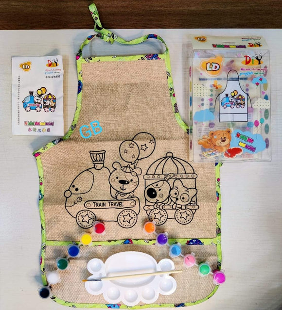 DIY Creative Apron Coloring kit for kids-SKDACK001