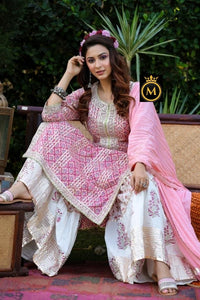 Festival collection awesome styles sharara set in blushing pink-DPSP001