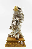 MIGHTY EAGLE BUST ON RESIN STAND TABLE DECOR-GANNETD001
