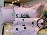 LILAC OMAIRA, NEW RANGE OF LUXURY BEDCOVERS WITH PILLOW CASES-GIRIBC001L