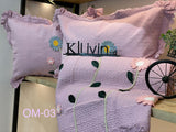 LILAC OMAIRA, NEW RANGE OF LUXURY BEDCOVERS WITH PILLOW CASES-GIRIBC001L