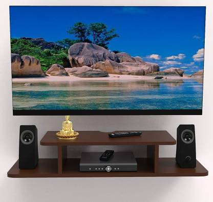 Copy of MDF TV Entertainment Unit Set Top Box Stand Wall Mounted Shelf Solid Wood TV Entertainment Unit-SKDTVS001W