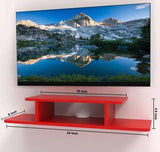 MDF TV Entertainment Unit Set Top Box Stand Wall Mounted Shelf Solid Wood TV Entertainment Unit-SKDTVS001