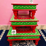 Beautiful handmade Chowki Set -SKDCSGR001