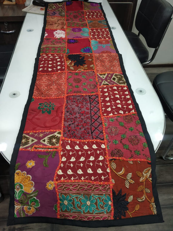 Colorful Handmade Banjara Embroidered Table & Bed Runner -PALTR001C