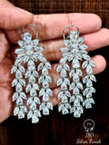 Celebrity inspired 3 layer zircone American Diamond earrings-NEWJ001E