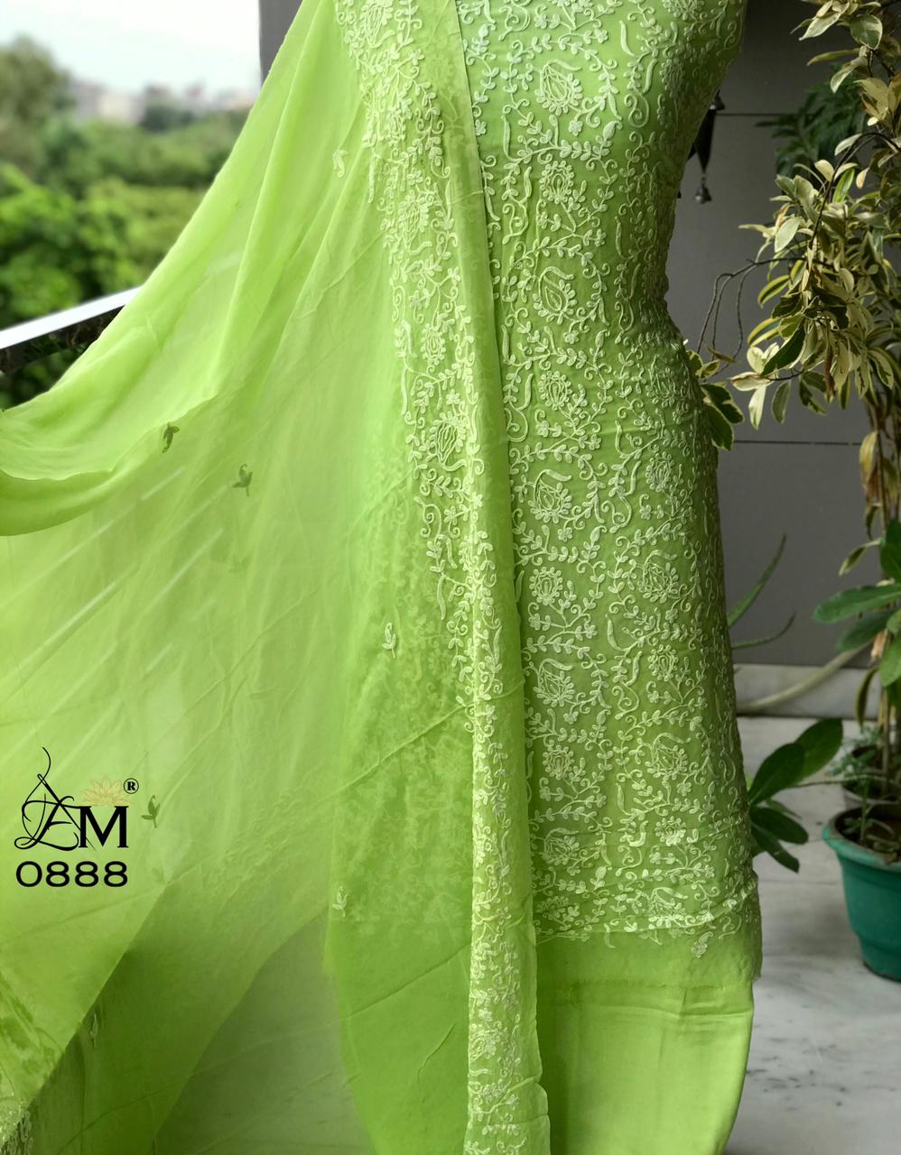 GREEN COLOR GEORGEOUS GEORGETTE AARI EMBROIDERY WORK SALWAR SUIT MATER www.soosi.co.in GREEN COLOR GEORGEOUS GEORGETTE AARI EMBROIDERY WORK SALWAR SUIT MATER www.soosi.co.in