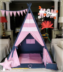 PINK AND BLUE , BABY ME KIDS PLAY HOUSE /KIDS INDOOR TENT FOR PLAY -PANIPT001PB