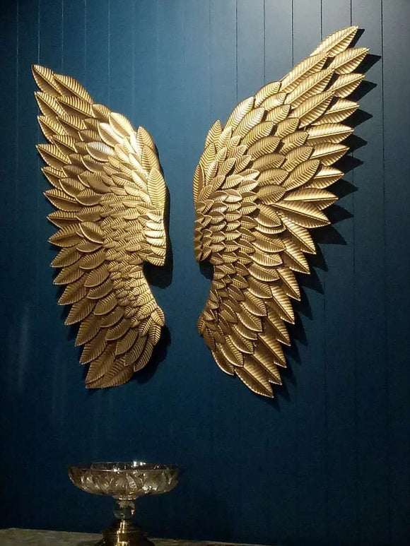 THE GOLDEN ANGEL WINGS,SYMBOLS OF GOD'S WONDERFUL CREATION-DEEP001AW
