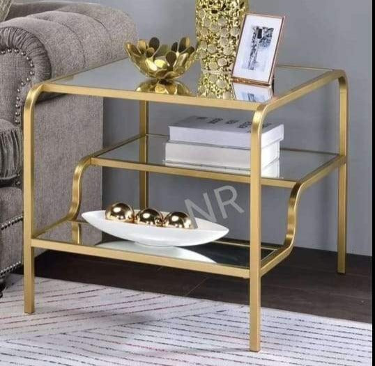Triple Layer Glass Sofa Side Stand/ Table-GANUST0013