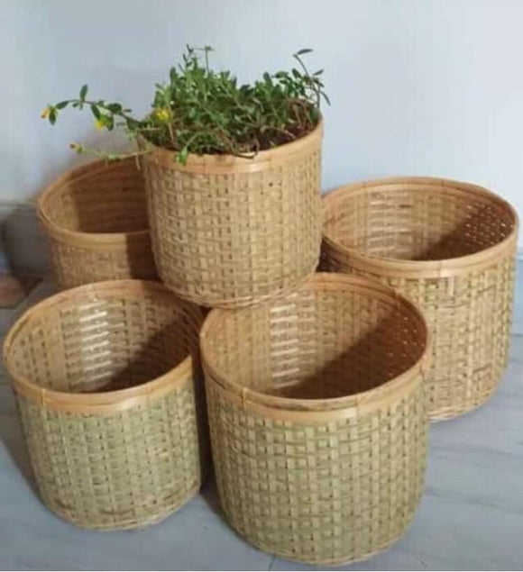 Bamboo Tub Basket ( Set of 5 ) -SKDB001