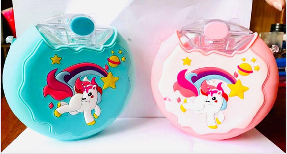 SET OF 2 , DONUT SHAPED SIPPER WATER BOTTLE FOR KIDS-ANKIDWB0012